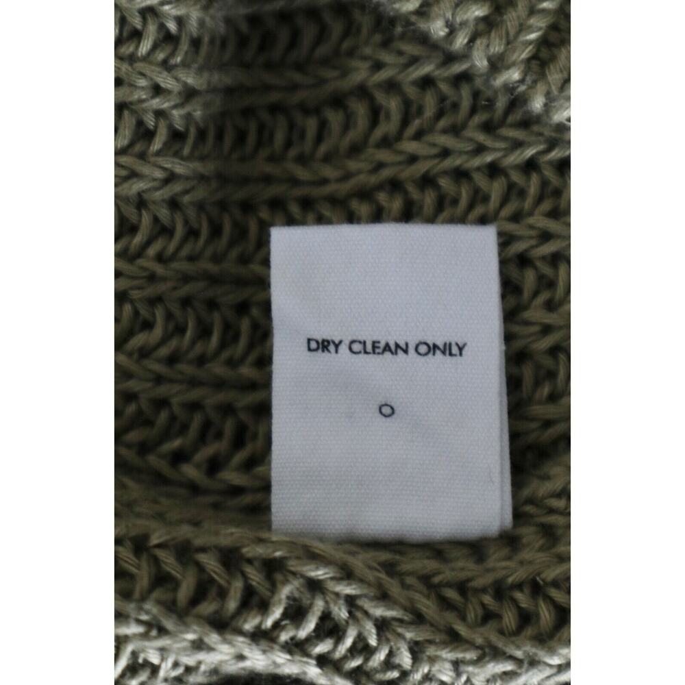 Apiece Apart Size XL Tara Linen Knit Sweater Raglan Sleeve Pullover Green - Picture 12 of 12